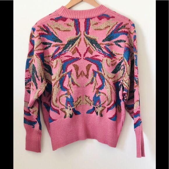 Suncoo Pandor Sweater Pull Pandor-Pink and Gold Parisian sweater - Picture 3 of 16